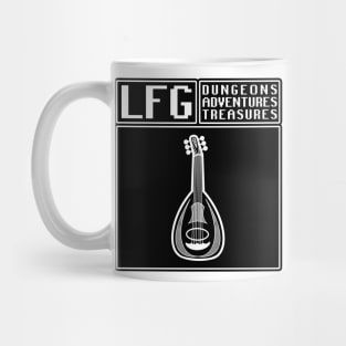 LFG Looking For Group Bard Lute Class Dungeon Tabletop RPG TTRPG Mug